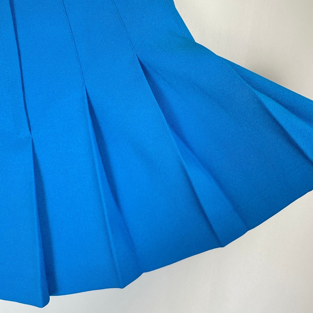 Vintage Head Sportswear Blue Pleated Tennis Skirt Women 10 USA Sporty Pickleball - Picture 10 of 13